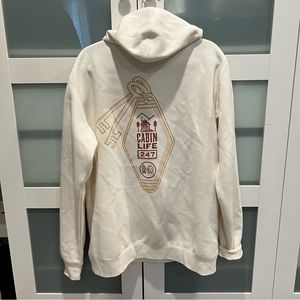 Eamon and Bec cabin sweatshirt